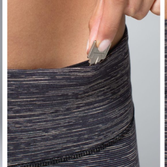 Lululemon Wunder Under Crop Wee Are From Space Black Cashew / Black Size 10 - Picture 8 of 12